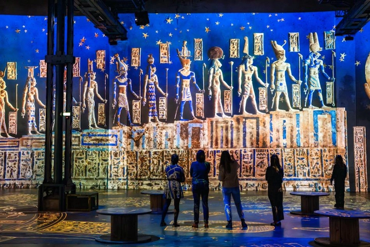 Atelier des Lumières Egyptian Pharaohs: From Khufu to Ramesses II