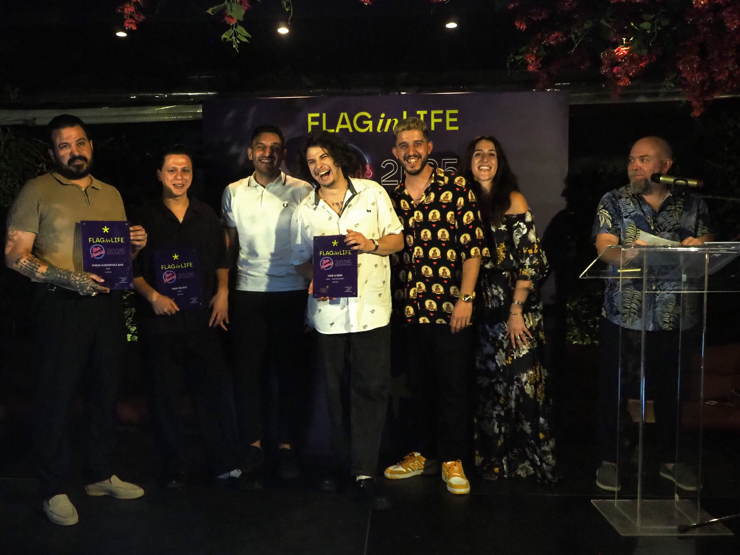 FLAG in LIFE Bar Awards 2025 – Η βραδιά της τελετής απονομής στον κήπο του Hide & Seek - FlagInLife