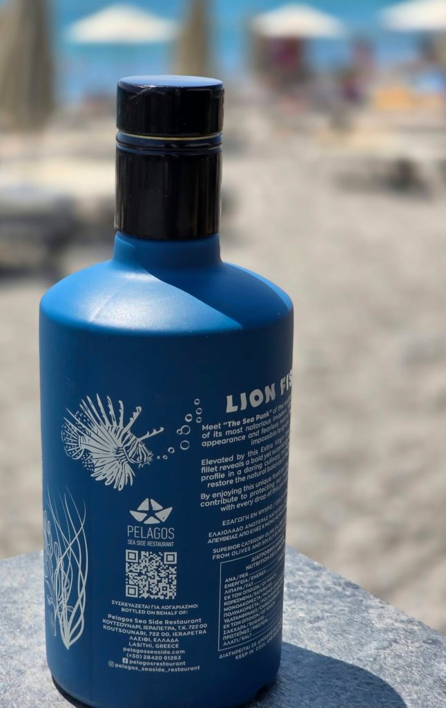 Lion Fish – The Sea Punk: Το ελαιόλαδο από τη Σητεία με την ανατρεπτική ετικέτα - FlagInLife