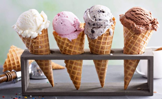 ice cream different flavours